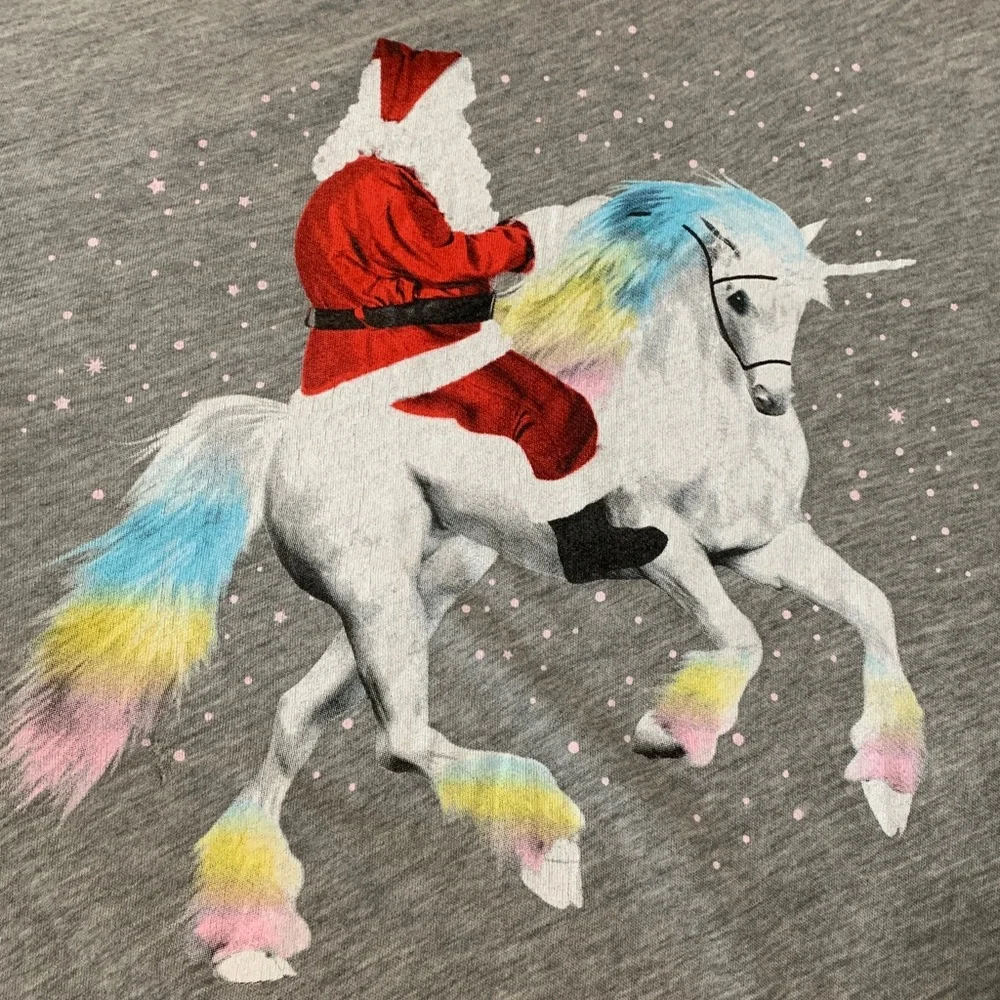 Wildfox Santa riding Unicorn L/S - Picture 9 of 13